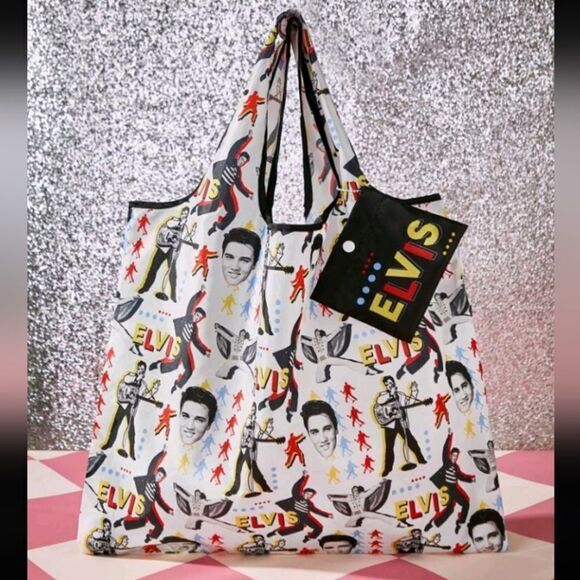 Elvis Shopping Tote Bag Rock & Roll - Picture 1 of 7
